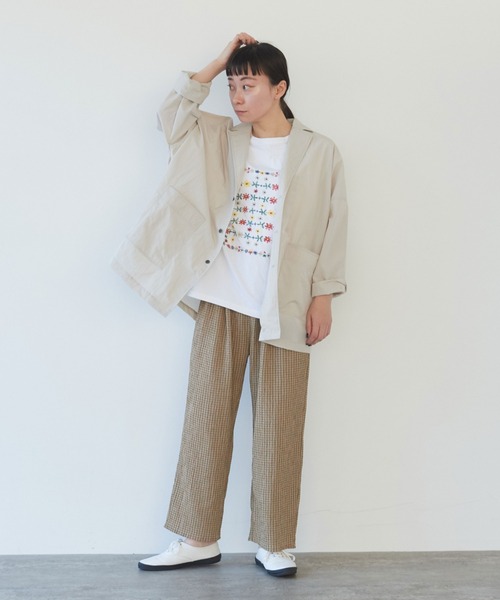 yuni（ユニ ）の「○ナイロン ライト haori ジャケット
