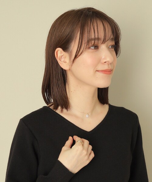 ITS'DEMO(イッツデモ)の「四つ葉キュービックプチネックレス(ネックレス・レディース・シルバー/ゴールド/ピンクゴールド・00)」の8枚目の写真