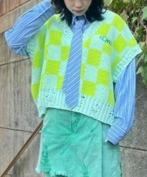 CHECKER KNIT ベスト