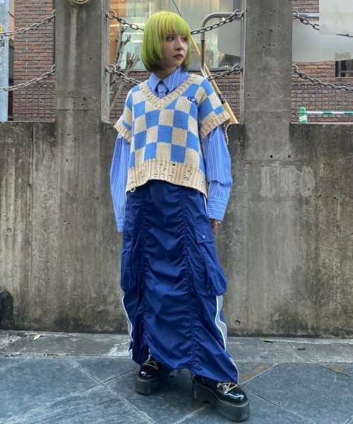 Candy Stripper（キャンディストリッパー）の「FRILL CABLE KNIT