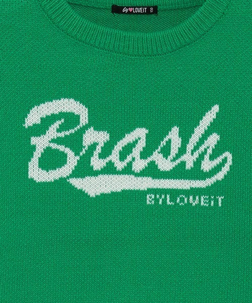 by LOVEiT（バイラビット）の「ジャカードロゴニット（ニット/セーター・キッズ・グリーン/アイボリー/レッド・120cm/130cm/140cm/150cm/160cm）」の10枚目の写真
