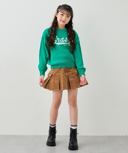 by LOVEiT（バイラビット）の「ジャカードロゴニット（ニット/セーター・キッズ・グリーン/アイボリー/レッド・120cm/130cm/140cm/150cm/160cm）」の15枚目の写真