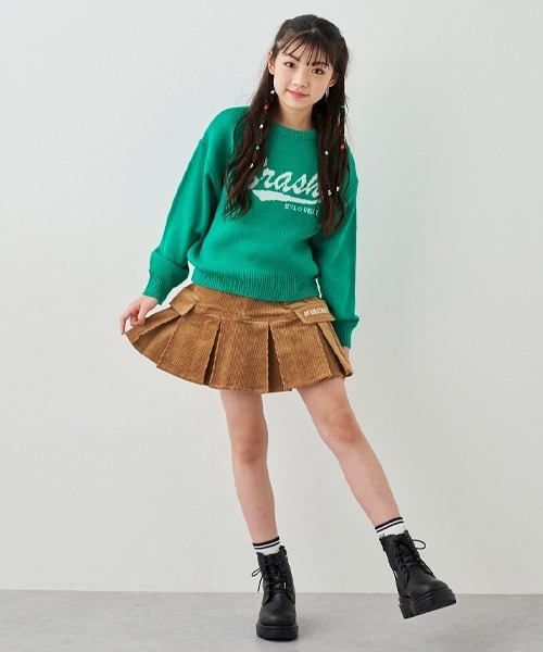 by LOVEiT（バイラビット）の「ジャカードロゴニット（ニット/セーター・キッズ・グリーン/アイボリー/レッド・120cm/130cm/140cm/150cm/160cm）」の16枚目の写真