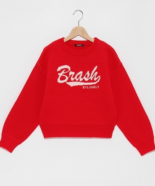 by LOVEiT（バイラビット）の「ジャカードロゴニット（ニット/セーター・キッズ・グリーン/アイボリー/レッド・120cm/130cm/140cm/150cm/160cm）」の21枚目の写真
