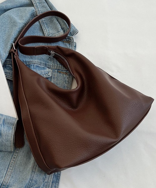 ワンショルダーフェイクレザーバッグ（ショルダーバッグ）｜ROOPTOKYO