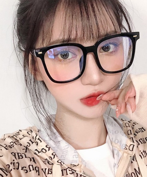 Miniministore（ミニミニストア）の「ブルーライトカットメガネ レディース（メガネ・レディース・ピンク/その他/ライトベージュ/ブラック/グレー・FREE）」の2枚目の写真