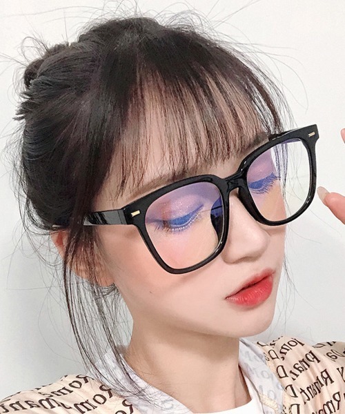 Miniministore（ミニミニストア）の「ブルーライトカットメガネ レディース（メガネ・レディース・ピンク/その他/ライトベージュ/ブラック/グレー・FREE）」の6枚目の写真