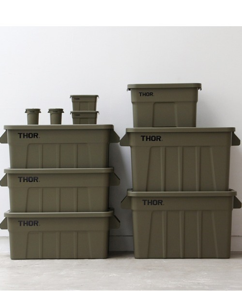 Detail(ディテール)の「NEW THOR/ソー ラージトート ウィズ リッド 75L DC(収納グッズ・レディース・ライトグレー/カーキ/オレンジ/ブラック・FREE)」の6枚目の写真