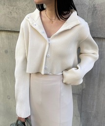 mystic | 【5色展開】ハイネックショートカーディガン(カーディガン/ボレロ)