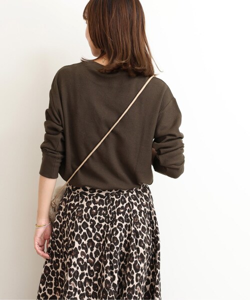 JOURNAL STANDARD relume(ジャーナルスタンダード レリューム)の「《追加5》TCワッフルロングスリーブTシャツ(Tシャツ/カットソー・レディース・チャコールグレー/ライトグレー/ブラウン/オートミール・FREE)」の22枚目の写真