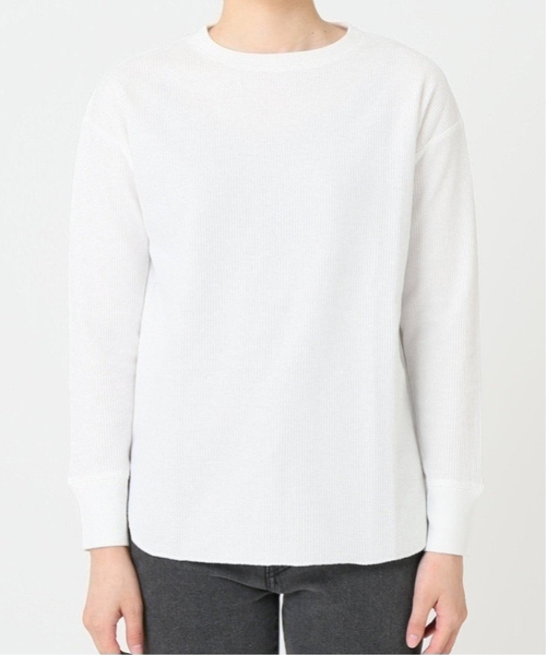 JOURNAL STANDARD relume(ジャーナルスタンダード レリューム)の「《追加5》TCワッフルロングスリーブTシャツ(Tシャツ/カットソー・レディース・チャコールグレー/ライトグレー/ブラウン/オートミール・FREE)」の21枚目の写真