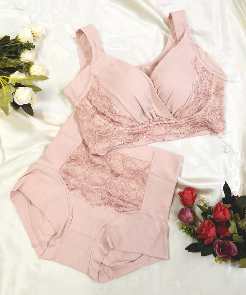 BRADELIS NEWYORK（ブラデリスニューヨーク）の「綿混トリプルキャッチFITブラ23 ブラデリス 補正下着 補整 ブラレット（ブラジャー・レディース・ブラック/グレイッシュベージュ/ピンク/ナチュラル・S/M/L/LL/3L/4L/5L）」の9枚目の写真