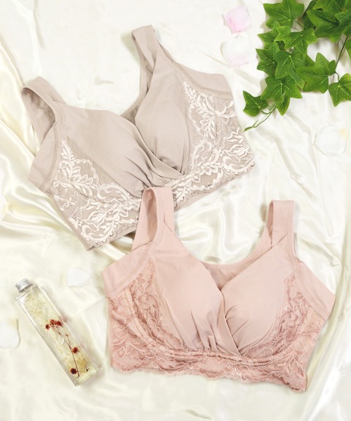 BRADELIS NEWYORK（ブラデリスニューヨーク）の「綿混トリプルキャッチFITブラ23 ブラデリス 補正下着 補整 ブラレット（ブラジャー・レディース・ブラック/グレイッシュベージュ/ピンク/ナチュラル・S/M/L/LL/3L/4L/5L）」の11枚目の写真