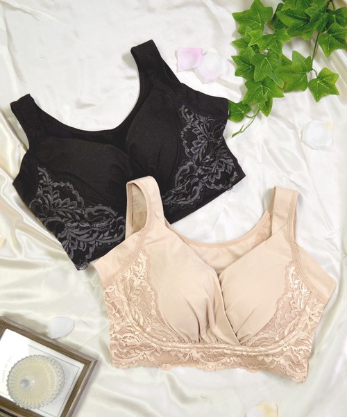 BRADELIS NEWYORK（ブラデリスニューヨーク）の「綿混トリプルキャッチFITブラ23 ブラデリス 補正下着 補整 ブラレット（ブラジャー・レディース・ブラック/グレイッシュベージュ/ピンク/ナチュラル・S/M/L/LL/3L/4L/5L）」の10枚目の写真