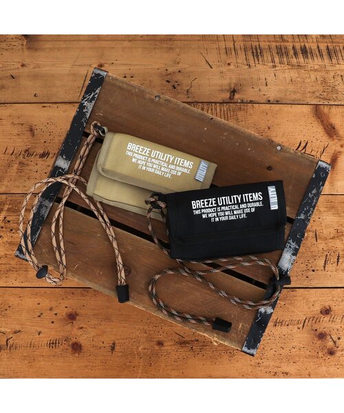 BREEZE（ブリーズ）の「ユーティリティ  ウォレット（財布・キッズ・ベージュ/ブラック・FREE）」の3枚目の写真