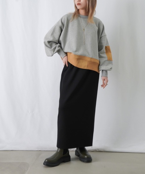 LUCA/LADY LUCK LUCA（ルカ/レディラックルカ）の「LC/LLL ミリタリーポケットスウェット（スウェット・レディース・ブラック/ライトベージュ/グレー・FREE）」の16枚目の写真