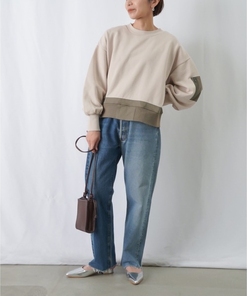 LUCA/LADY LUCK LUCA（ルカ/レディラックルカ）の「LC/LLL ミリタリーポケットスウェット（スウェット・レディース・ブラック/ライトベージュ/グレー・FREE）」の11枚目の写真