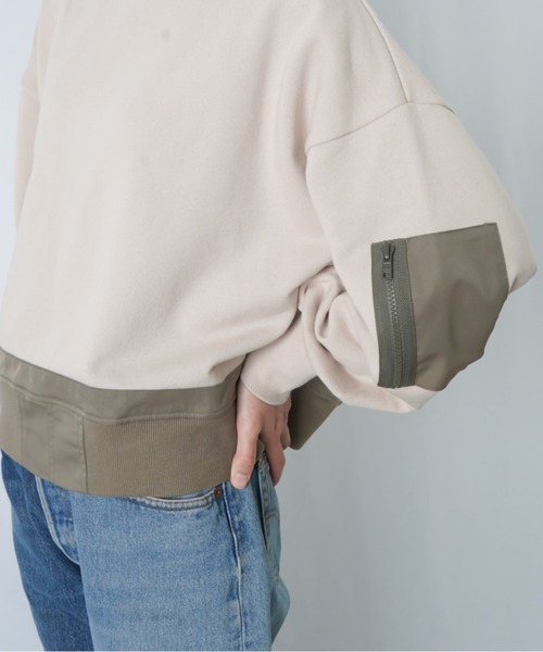 LUCA/LADY LUCK LUCA（ルカ/レディラックルカ）の「LC/LLL ミリタリーポケットスウェット（スウェット・レディース・ブラック/ライトベージュ/グレー・FREE）」の13枚目の写真