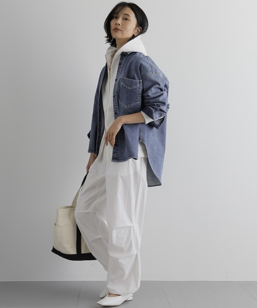 BARNYARDSTORM(バンヤードストーム)の「BARNYARDSTORM / NEWパラシュートパンツ(その他パンツ・レディース・ホワイト/ブラック/レッド・1/0)」の11枚目の写真