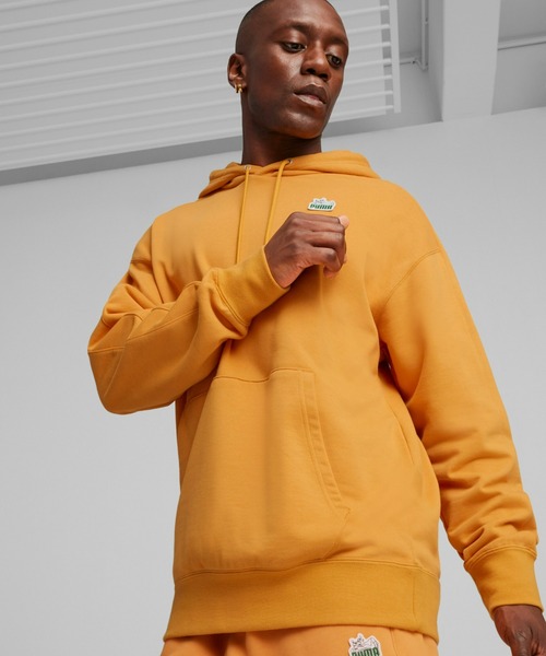 PUMA(プーマ)の「PUMA プーマ ユニセックス フォー ザ ファンベース T7 スーパー プーマ フー(パーカー・メンズ・イエロー系その他/ブラック・MEDIUM/SMALL/LARGE/X-LARGE/X-SMALL/XX-LARGE)」の2枚目の写真