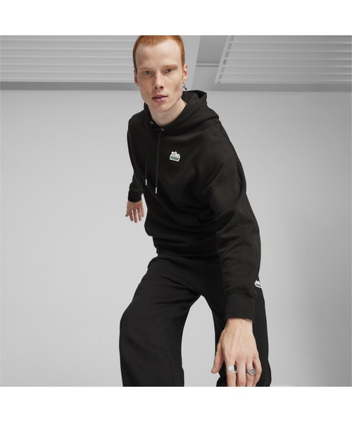PUMA(プーマ)の「PUMA プーマ ユニセックス フォー ザ ファンベース T7 スーパー プーマ フー(パーカー・メンズ・イエロー系その他/ブラック・MEDIUM/SMALL/LARGE/X-LARGE/X-SMALL/XX-LARGE)」の4枚目の写真