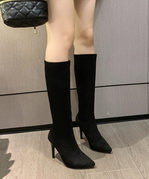 Miniministore(ミニミニストア)の「ロングブーツ ニーハイブーツ レディース(ブーツ・レディース・ブラック/アイボリー/ブラウン・23.0cm/23.5cm/24.0cm/24.5cm/25.0cm/22.5cm)」の5枚目の写真