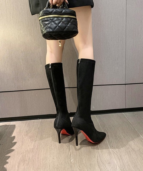 Miniministore(ミニミニストア)の「ロングブーツ ニーハイブーツ レディース(ブーツ・レディース・ブラック/アイボリー/ブラウン・23.0cm/23.5cm/24.0cm/24.5cm/25.0cm/22.5cm)」の7枚目の写真