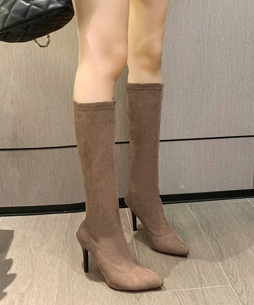 Miniministore(ミニミニストア)の「ロングブーツ ニーハイブーツ レディース(ブーツ・レディース・ブラック/アイボリー/ブラウン・23.0cm/23.5cm/24.0cm/24.5cm/25.0cm/22.5cm)」の12枚目の写真