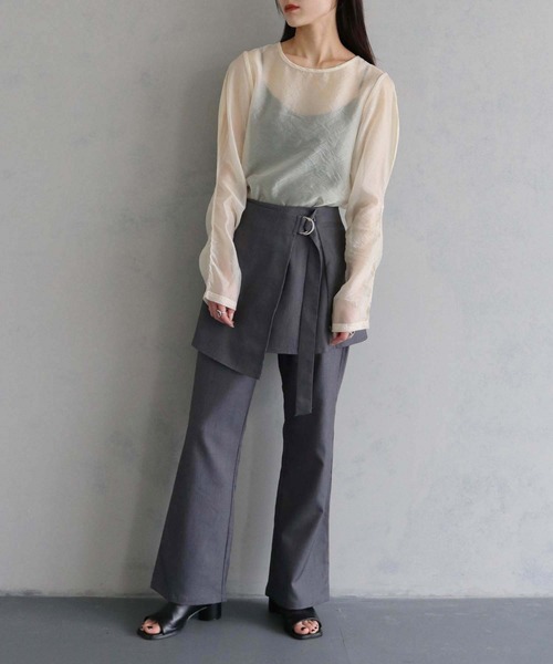 cheriella(シェリエラ)の「【cheriella】WEB限定オーガンジーカーブスリーブブラウス WEB LIMITED ORGANZA CURVE SLEEVE BLOUSE(シャツ/ブラウス・レディース・アイボリー/ブラック/ベージュ・M)」の10枚目の写真