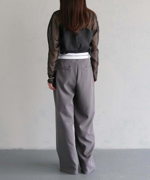 cheriella(シェリエラ)の「【cheriella】WEB限定オーガンジーカーブスリーブブラウス WEB LIMITED ORGANZA CURVE SLEEVE BLOUSE(シャツ/ブラウス・レディース・アイボリー/ブラック/ベージュ・M)」の20枚目の写真