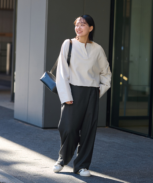 FRAMeWORK(フレームワーク)の「TWRカルゼラップパンツ(その他パンツ・レディース・チャコールグレー/ネイビー・40/38/36)」の17枚目の写真