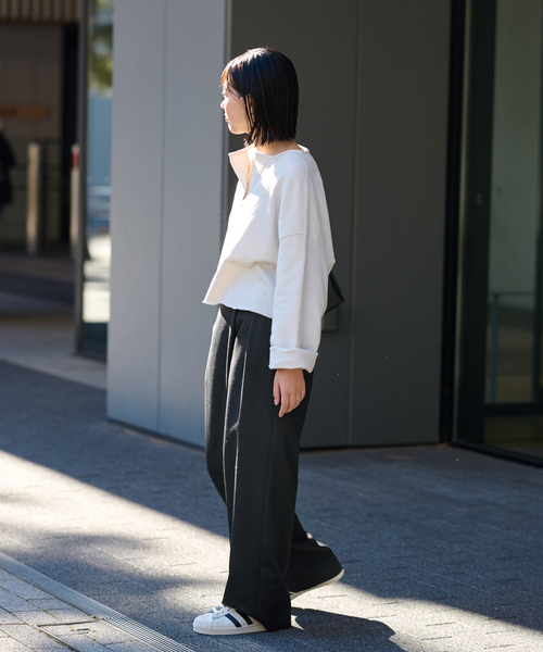 FRAMeWORK(フレームワーク)の「TWRカルゼラップパンツ(その他パンツ・レディース・チャコールグレー/ネイビー・40/38/36)」の19枚目の写真