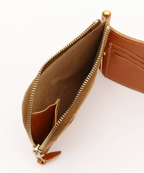 IL BISONTE（イルビゾンテ）の「IL BISONTE / ORIGINAL LEATHER / マネークリップウォレット（財布・レディース・ブラック/ダークブラウン/ライトブラウン/ナチュラル/ネイビー/オレンジ/オリーブ/グレー/レンガ/グリーン・FREE）」の14枚目の写真