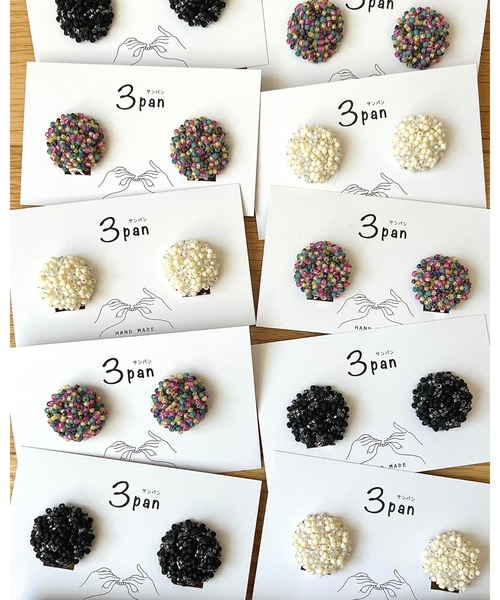 【3pan】つぶつぶピアス(MA)（ピアス（両耳用））｜tone（トーン） 4,860円