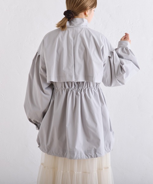 one after another NICE CLAUP（ワンアフターアナザーナイスクラップ）の「フードが取り外せる/マルチミドルマウンテンパーカー（マウンテンパーカー・レディース・ベージュ/グレー系その他/アイボリー・FREE）」の9枚目の写真