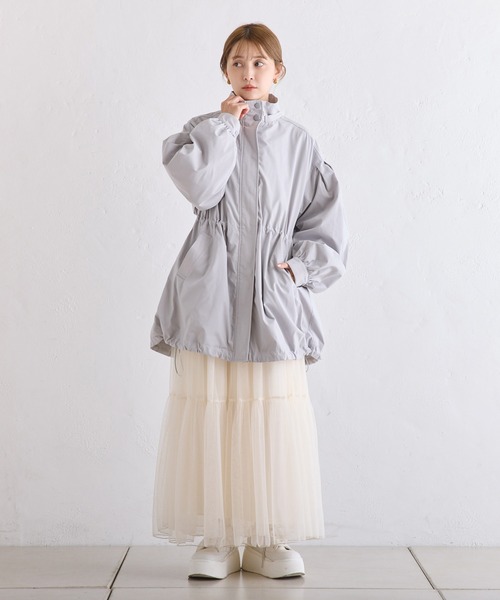 one after another NICE CLAUP（ワンアフターアナザーナイスクラップ）の「フードが取り外せる/マルチミドルマウンテンパーカー（マウンテンパーカー・レディース・ベージュ/グレー系その他/アイボリー・FREE）」の11枚目の写真