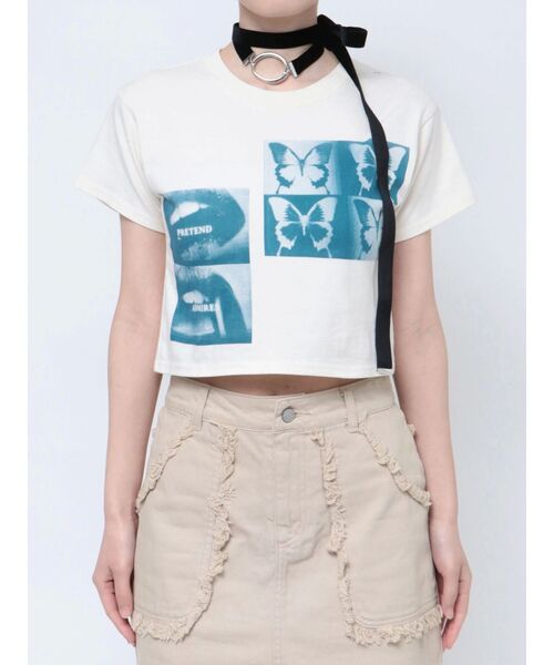 jouetie（ジュエティ）の「2WAYモチーフリボンチョーカー（チョーカー・レディース・オフホワイト/ブラック・FREE）」の3枚目の写真