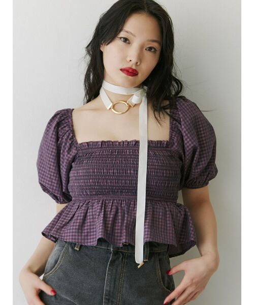 jouetie（ジュエティ）の「2WAYモチーフリボンチョーカー（チョーカー・レディース・オフホワイト/ブラック・FREE）」の8枚目の写真