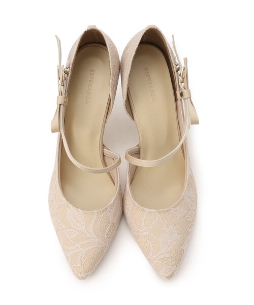 ESPERANZA(エスペランサ)の「サイドオープンリボン付きヒールパンプス 結婚式二次会 パーティー 24SS(パンプス・レディース・ブラック系8/ベージュ系8・22.0cm/22.5cm/23.0cm/23.5cm/24.0cm/24.5cm)」の9枚目の写真