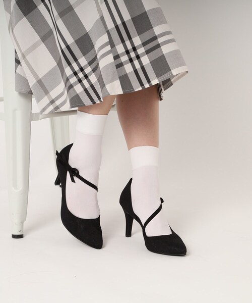 ESPERANZA(エスペランサ)の「サイドオープンリボン付きヒールパンプス 結婚式二次会 パーティー 24SS(パンプス・レディース・ブラック系8/ベージュ系8・22.0cm/22.5cm/23.0cm/23.5cm/24.0cm/24.5cm)」の19枚目の写真