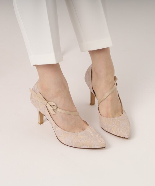 ESPERANZA(エスペランサ)の「サイドオープンリボン付きヒールパンプス 結婚式二次会 パーティー 24SS(パンプス・レディース・ブラック系8/ベージュ系8・22.0cm/22.5cm/23.0cm/23.5cm/24.0cm/24.5cm)」の22枚目の写真