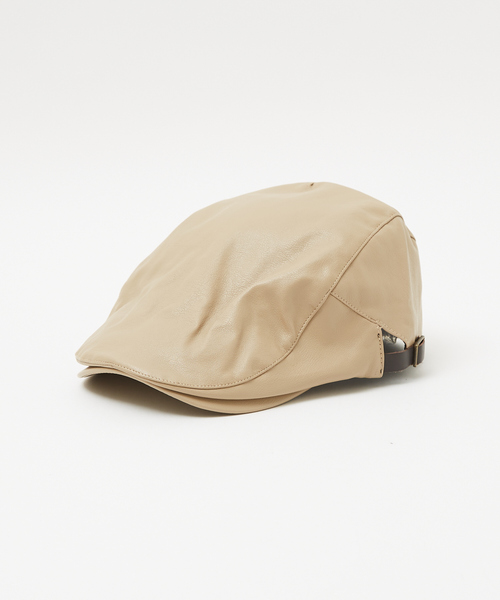 Ruben（ルーベン）の「【RUBEN】フェイクレザーハンチング（ハンチング/ベレー帽・レディース・ブラック/ベージュ・フリー）」の13枚目の写真