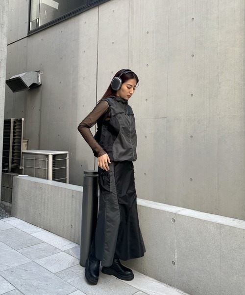 WHO'S WHO gallery ロングスカート WHO'S WHO gallery（フーズフーギャラリー）の「ギャザーロング