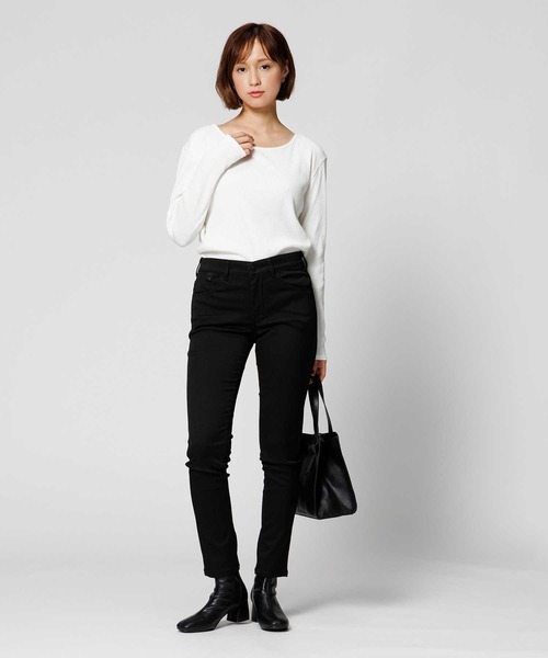 EDWIN（エドウィン）の「【EDWIN】ハタラクロ スキニーパンツ (色褪せ防止 / 伸縮性抜群 / 美脚効果)（その他パンツ・レディース・ブラック・S/M/L/XL/XS）」の2枚目の写真