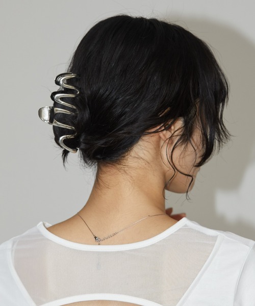 Aunt Marie's(アントマリーズ)の「ウェーブヘアバンスクリップ(バレッタ/ヘアクリップ・レディース・シルバー/ゴールド・FREE)」の6枚目の写真