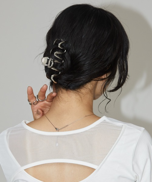 Aunt Marie's(アントマリーズ)の「ウェーブヘアバンスクリップ(バレッタ/ヘアクリップ・レディース・シルバー/ゴールド・FREE)」の7枚目の写真