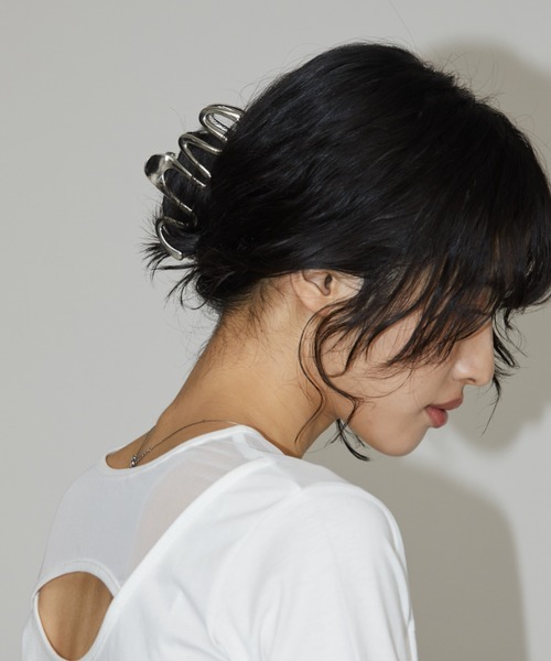 Aunt Marie's(アントマリーズ)の「ウェーブヘアバンスクリップ(バレッタ/ヘアクリップ・レディース・シルバー/ゴールド・FREE)」の5枚目の写真