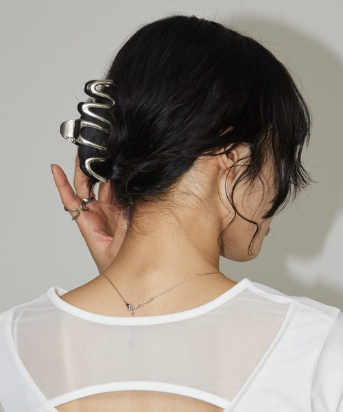 Aunt Marie's(アントマリーズ)の「ウェーブヘアバンスクリップ(バレッタ/ヘアクリップ・レディース・シルバー/ゴールド・FREE)」の3枚目の写真