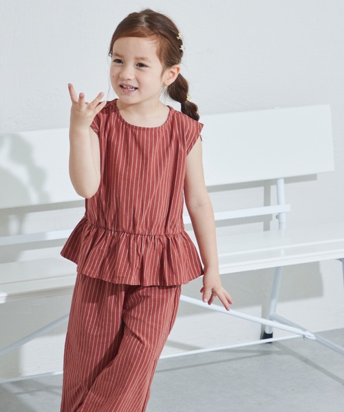 フライス小花プリント セットアップ セール】 【リンク】花柄セットアップ(キッズサイズ) （Tシャツ