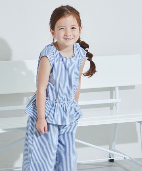 フライス小花プリント セットアップ セール】 【リンク】花柄セットアップ(キッズサイズ) （Tシャツ